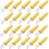 🌽 laochoes 20 pcs stainless steel corn forks - perfect for parties, camping, bbq, and home cooking! logo