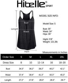 img 1 attached to Hibelle Workout Fashion Racerback Athletic Sports & Fitness
