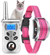 🐱 paipaitek cat training collar with remote - no shock, humane meow collar with beep and vibration modes, reflective collar for kittens логотип