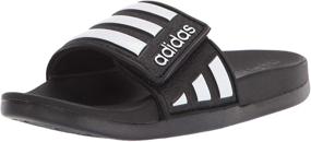 img 4 attached to Идеальный комфорт: сланцы Adidas Adilette - мальчики, обувь с непревзойденной поддержкой