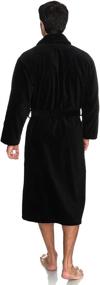 img 3 attached to 🧖 Cotton Bathrobe X Large Charcoal - Ideal Men's Clothing for Sleep & Lounge by TowelSelections