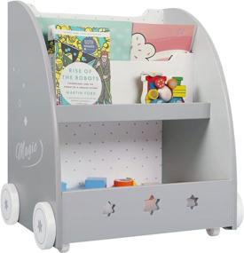 img 4 attached to Labebe Bookshelf Children Bookcase Organizer