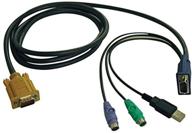 🔌 tripp lite 6ft kvm switch usb/ps2 combo cable | b020-u08/u16 & b022-u16 kvms | p778-006 logo