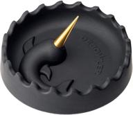🦄 debowler narwhal silicone ashtray - large - with billet aluminum cleaning poker - new! (black with gold spike) - stylish and efficient ashtray for exquisite smoking experience logo