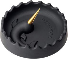 img 3 attached to 🦄 Debowler Narwhal Silicone Ashtray - Large - With Billet Aluminum Cleaning Poker - NEW! (Black with Gold Spike) - Stylish and Efficient Ashtray for Exquisite Smoking Experience