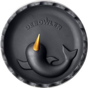 img 1 attached to 🦄 Debowler Narwhal Silicone Ashtray - Large - With Billet Aluminum Cleaning Poker - NEW! (Black with Gold Spike) - Stylish and Efficient Ashtray for Exquisite Smoking Experience