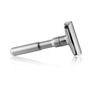 img 3 attached to 🪒 Adjustable Zinc Alloy Double Edge Safety Razor Shaver for Men + 5x Blades