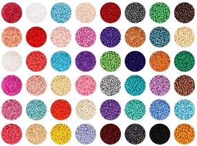 img 3 attached to 36,000 Pieces of 2mm 12/0 Glass Seed Beads for DIY Jewelry Making – Small Bead Craft 📿 Set for Bracelets, Necklaces, Rings – Letter Alphabet Beads with Pendants – Art & Craft Kit for Girls