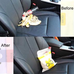 img 2 attached to 🚗 Convenient Stick-On Car Trash Bags - 60 PCS Disposable, Waterproof & Portable Bags for Car/Office/Kitchen