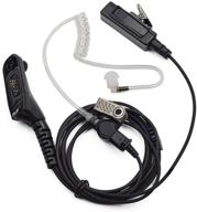 🎧 fanverim 2-wire acoustic tube earpiece and mic | compatible for motorola dp3400, dp4400, xpr6100, xpr6350, xpr6550, xpr7550, xpr7550e, xpr6000, xpr6500, xpr6550, xpr7000, xir p8260, xir p8268 | two-way radio headset logo