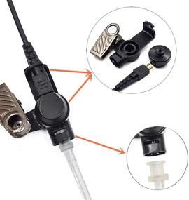 img 1 attached to 🎧 FANVERIM 2-Wire Acoustic Tube Earpiece and Mic | Compatible for Motorola DP3400, DP4400, XPR6100, XPR6350, XPR6550, XPR7550, XPR7550e, XPR6000, XPR6500, XPR6550, XPR7000, XiR P8260, XiR P8268 | Two-Way Radio Headset