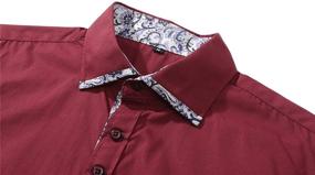 img 1 attached to 👔 Jandukar Collared Button Men's Sleeve Shirts: Stylish Clothing for Men