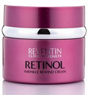 🌟 reventin clinical results retinol wrinkle rewind cream - anti aging face cream with honey, gold, peptides - reduce wrinkles, even complexion, hydrate, tighten skin - night cream - 1.5 fl oz. logo