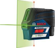 bosch gcl100 80cg: enhancing precision with green beam cross line points логотип