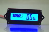 🔋 12v lead acid battery capacity tester lcd meter - blue with smakn acid battery indicator logo
