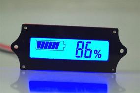 img 4 attached to 🔋 Тестер емкости свинцово-кислотных аккумуляторных батарей 12V с ЖК-дисплеем - синий с индикатором аккумуляторной батареи SMAKN