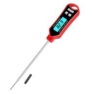 🌡️ highly accurate digital instant read meat thermometer with temperature probe for kitchen food grilling, bbq, smoker, fryer, and hot oil frying – electric cooking thermometer logo