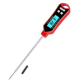 img 4 attached to 🌡️ Highly Accurate Digital Instant Read Meat Thermometer with Temperature Probe for Kitchen Food Grilling, BBQ, Smoker, Fryer, and Hot Oil Frying – Electric Cooking Thermometer