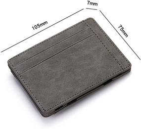 img 2 attached to Wallets Leather Zipper Plastic Credit