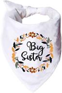 👧 big sister pregnancy announcement dog bandana: perfect gender reveal photo prop and gift for dog lovers and owners логотип