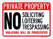 enjoyist private property trespassing weatherproof logo