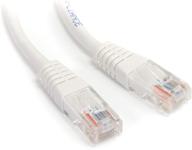 🔌 startech.com кабель ethernet cat5e 1 фут - белый - патч-кабель - литой сетевой кабель cat5e - короткий ethernet-кабель - кабель cat 5e - m45patch1wh логотип