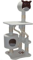 🐈 49-inch beige casita cat furniture condo house scratcher multi-level pet activity tree by majestic pet products logo