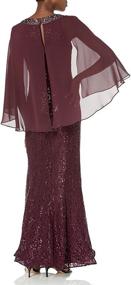 img 3 attached to S L Fashions Womens Sequin Capelet Women's Clothing in Dresses