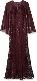 img 1 attached to S L Fashions Womens Sequin Capelet Women's Clothing in Dresses