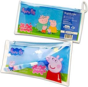 img 3 attached to 🐷 Complete Peppa Pig Toothbrush Set for Kids: Toothpaste, Cover, Coloring Pack, and Reward Stickers