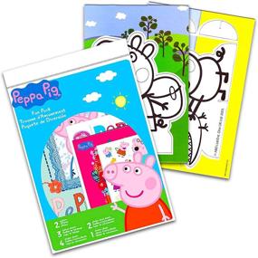 img 1 attached to 🐷 Complete Peppa Pig Toothbrush Set for Kids: Toothpaste, Cover, Coloring Pack, and Reward Stickers