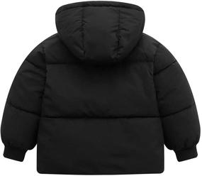 img 3 attached to Winter Toddler Hooded Fleece 🧥 Jacket: Cozy Warmth for Girls and Boys