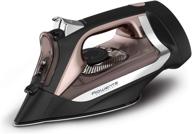 🔌 rowenta dw2459 access steam iron - retractable cord, stainless steel soleplate - black logo