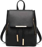 casual fashion leather backpack shoulder women's handbags & wallets in fashion backpacks logo