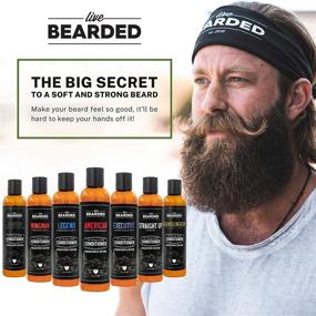 img 2 attached to 🧔 Live Bearded: Executive Beard Conditioner - 8 oz. - Strengthens, Softens, and Nourishes Facial Hair - All-Natural Ingredients with Biotin, Coconut Oil, Argan Oil, and Caffeine - Made in The USA