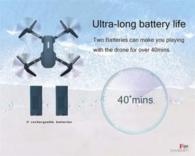 img 3 attached to 🚁 CHUBORY Drone for Beginners - 40+ Mins Long Flight Time, WiFi FPV Drones with Camera for Adults-Kids - 1080P HD 120°Wide-Angle Optical Flow Positioning Quadcopter with Follow Me & 3D Flip (2 Batteries)