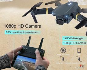 img 2 attached to 🚁 CHUBORY Drone for Beginners - 40+ Mins Long Flight Time, WiFi FPV Drones with Camera for Adults-Kids - 1080P HD 120°Wide-Angle Optical Flow Positioning Quadcopter with Follow Me & 3D Flip (2 Batteries)