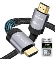 🔌 10ft sniokco certified 8k hdmi 2.1 cable - ultra high-speed braided hdmi cable 48gbps, 3m - supports dynamic hdr, earc, dolby atmos, 8k60hz, 4k120hz, hdcp 2.2 2.3 - compatible with hd tv, monitor, and more logo