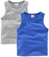 ptpuke boys girls solid unisex toddler baby sleeveless tank top undershirts – soft, comfortable & breathable cotton logo