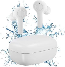 img 4 attached to Bluetooth Cancelling Waterproof Headphones Earphones Portable Audio & Video