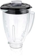 🍹 oster blender 6-cup glass jar: black and clear lid for superior blending logo