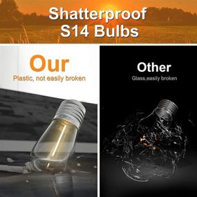 img 1 attached to 🌞 YEEMATOP Solar Powered Outdoor String Lights - 27FT Patio Lights with 12 LED Shatterproof Bulbs - 1W LED Shatterproof Vintage Edison Bulbs - Indoor String Lights with 4 Light Modes - Pro Waterproof - Warm White