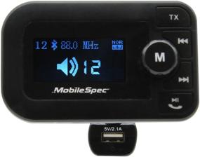 img 1 attached to 🔌 Mobile Spec 12V Charger with USB Port, FM Transmitter, Hands-Free Mic, and Large LED Display: A Complete Mobile Device Companion