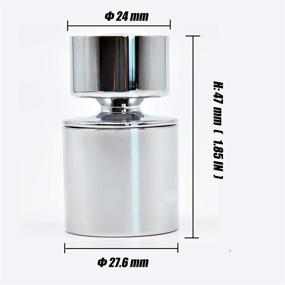 img 2 attached to 🚰 360 Swivel Faucet Aerator for Dual Function Kitchen Sink and Easy-to-Clean Bathroom Faucet Aerator with Female to Male Thread Adapter (55/64 Inch Female Thread)