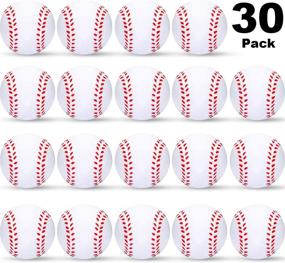 img 4 attached to 🎾 30-Pack Baseball Stress Ball, Mini Foam Sports Ball, Ideal for School Carnival Rewards, Party Bag Fillers - Baseball Foam Sports Ball (30 Packs)