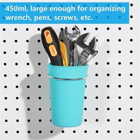 img 1 attached to 🔁 Efficient Plastic Pegboard Holders for Versatile Organization