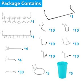 img 3 attached to 🔁 Efficient Plastic Pegboard Holders for Versatile Organization