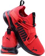 puma mens softride running black logo