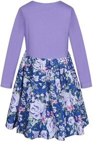 img 3 attached to 🌸 Bonny Billy Girls Sleeve Floral Dresses: Trendy and Stylish Clothing for Girls