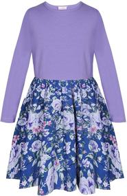 img 4 attached to 🌸 Bonny Billy Girls Sleeve Floral Dresses: Trendy and Stylish Clothing for Girls